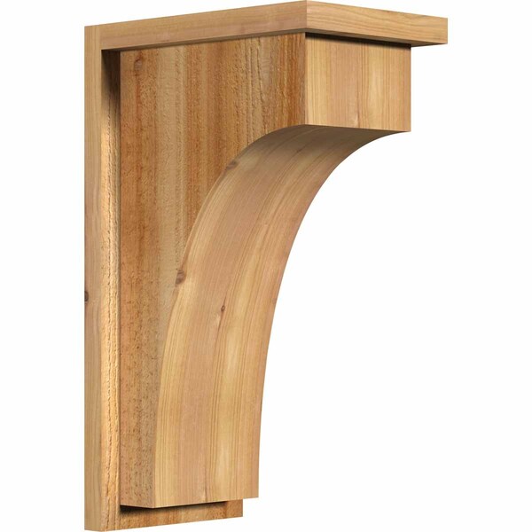 Ekena Millwork Huntington Rough Sawn Corbel w/Backplate, Western Red Cedar, 8"W x 12"D x 20"H COR08X12X20HUN01RWR - main